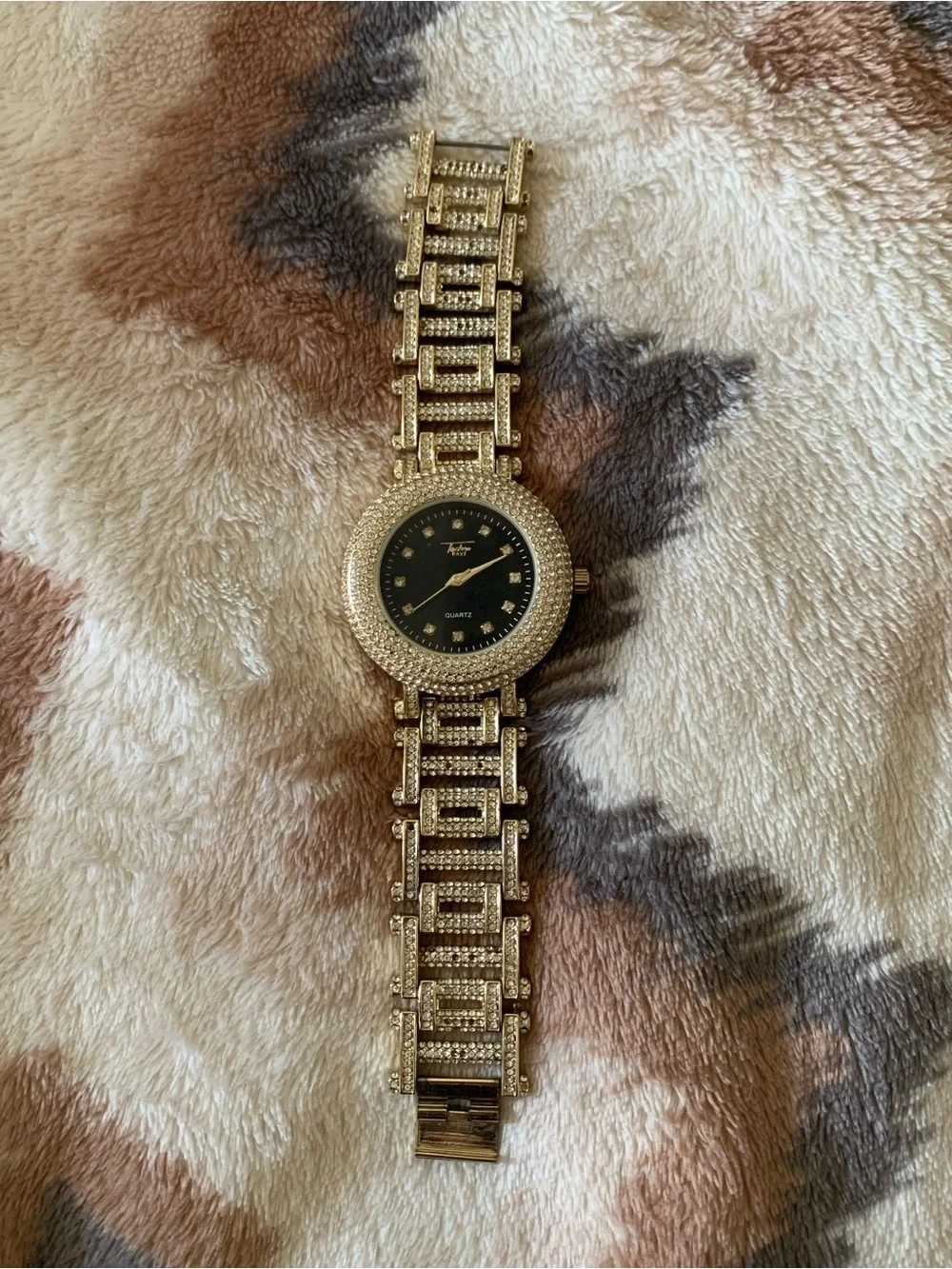 Techno pave 9109 iced watch for men's